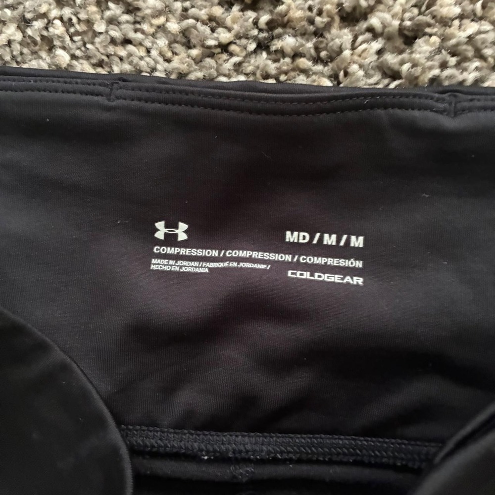 Under Armour Men's Medium ColdGear Black Compression Pants Baselayer - Picture 2 of 2
